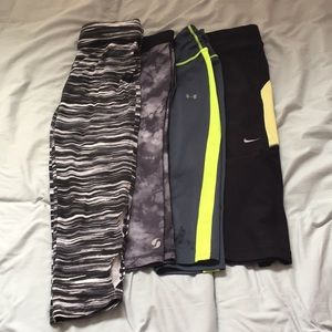 Bundle of four workout leggings